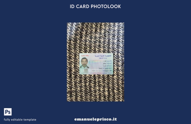 modello FRONTALE photolook ID Siria stile verificato